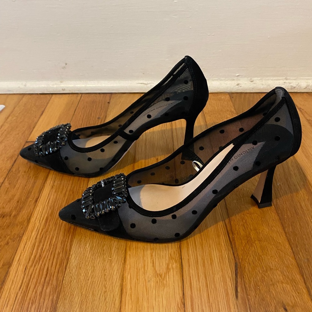 Antonio Melani Sheer Dot Pumps. Size 9.5
